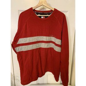 Vtg 90's Tommy Hilfiger Mens Sz XXL pullover crewneck spellout ‎ sweatshirt Red